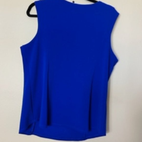 Royal Blue Sleeveless Top - Picture 2 of 4